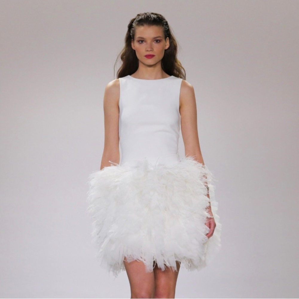 Badgley Mischka Brand
Dress with Tulle Feather Skirt